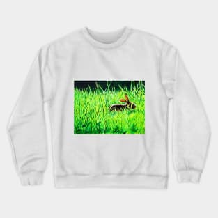 Rabbit in the Grass Crewneck Sweatshirt